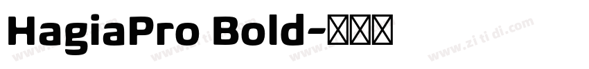 HagiaPro Bold字体转换
